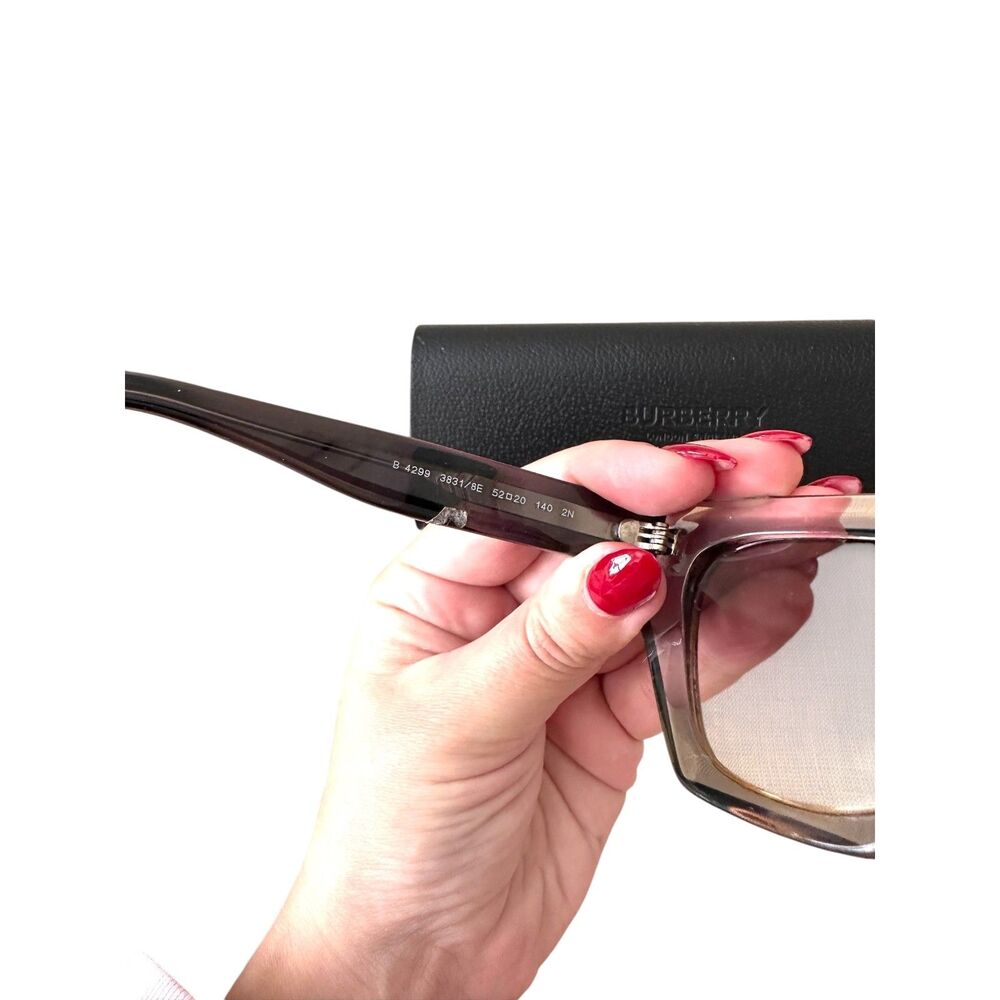 BURBERRY Cateye Sunglasses Gray w Case B4299 - Picture 5 of 6